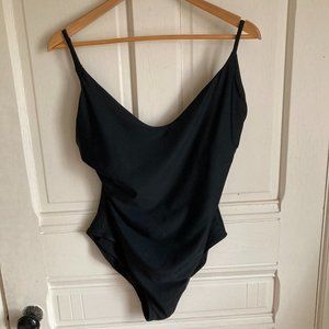 J. Crew one piece black scoop neck bathing suit size 12